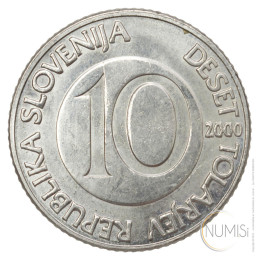 Slovenija - Republika: 10 Tolarjev 2000