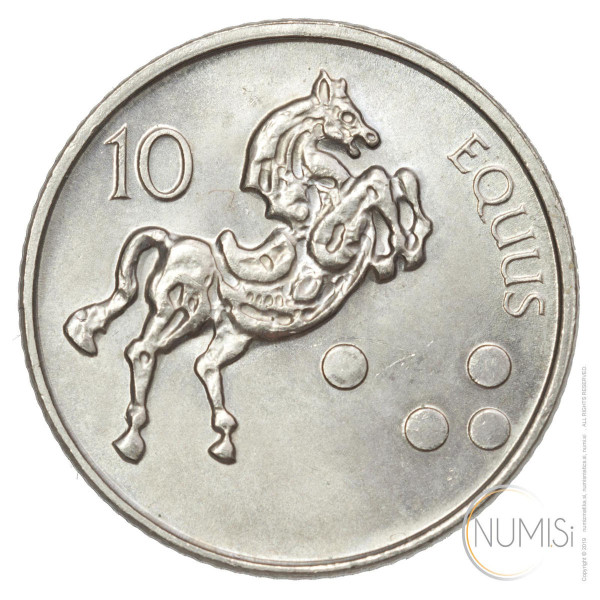 Slovenija - Republika: 10 Tolarjev 2001 (SI1012X001210) numizmatika kovanci