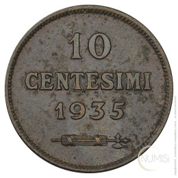 San Marino: 10 Centesimi 1935