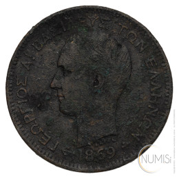 Grčija - Kraljevina: 5 Lepta 1869 BB | George I 