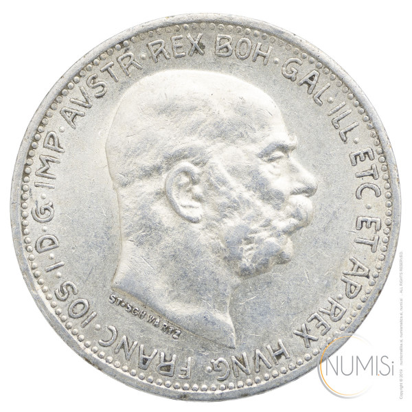 Avstro-Ogrska: 1 Corona 1915 | Franz Joseph I (AT1098X001560) numizmatika kovanci