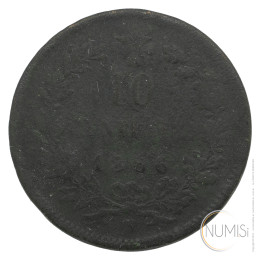 Italija - Kraljevina: 10 Centesimi 1866 N | Vittorio Emanuele II
