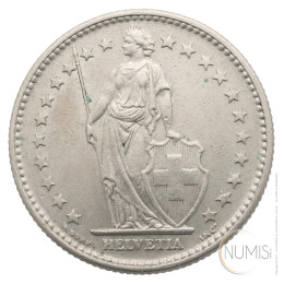 Švica: 2 CHF 1968 B