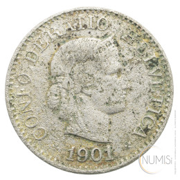 Švica: 10 Rappen 1901