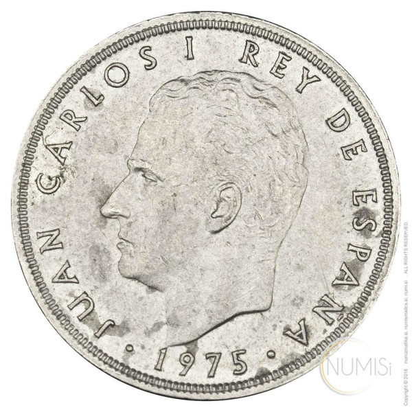 Španija - Kraljevina: 5 ptas 1975 (79) | Juan Carlos I (ES1034440100X000182) numizmatika kovanci