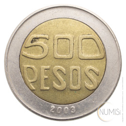 Kolumbija: 500 Pesos 2003
