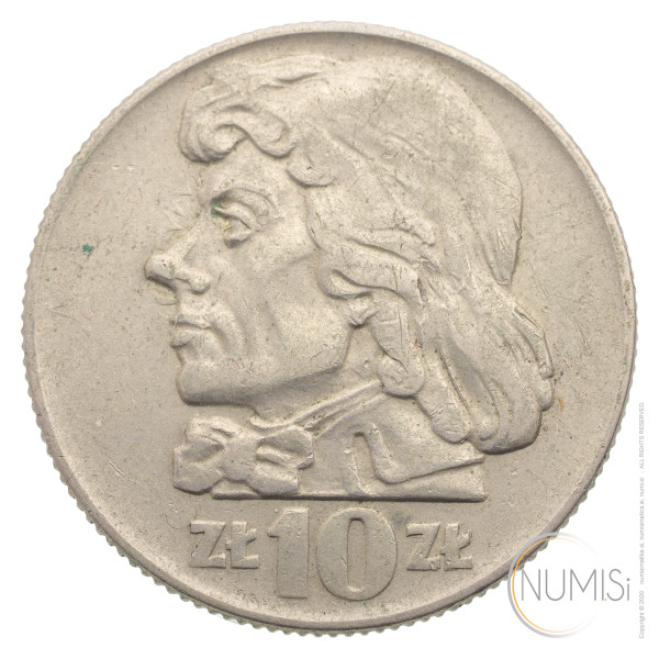 Poljska - Ljudska republika: 10 Złotych 1960 (SK1053X001877) numizmatika kovanci