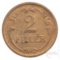 Madžarska - Kraljevina: 2 Filler 1939| Miklós Horthy (HU1074X001907) numizmatika kovanci