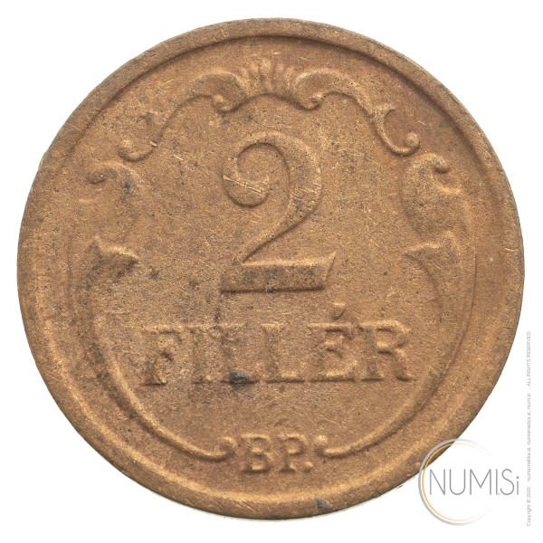 Madžarska - Kraljevina: 2 Filler 1939| Miklós Horthy (HU1074X001907) numizmatika kovanci