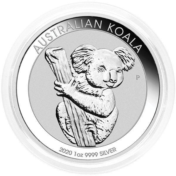 Avstralija: srebrnik Koala 1 AUD BU 2020 1 oz .9999 srebro, Perth Mint (AU0993X001996) numizmatika kovanci