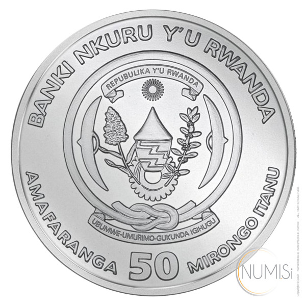 Ruanda: srebrnik Nautical Ounce - Mayflower BU 50 Francs 2020 1 oz .999 srebro, BH Mayer s Kunstprägeanstalt (RW0993X002039) numizmatika kovanci
