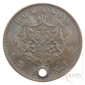 Romunija: 2 BANI 1900 | Carol I (RO1113X002071) numizmatika kovanci