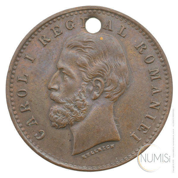 Romunija: 2 BANI 1900 | Carol I (RO1113X002071) numizmatika kovanci