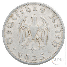 Nemčija - Tretji Rajh: 50 Reichspfennig 1935 D
