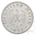 Nemčija - Tretji Rajh: 50 Reichspfennig 1935 D (DE1078X002091) numizmatika kovanci