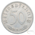 Nemčija - Tretji Rajh: 50 Reichspfennig 1935 D (DE1078X002091) numizmatika kovanci