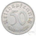 Nemčija - Tretji Rajh: 50 Reichspfennig 1941 B (DE1072X002092) numizmatika kovanci