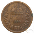 Madžarska - Kraljevina: 2 filler 1935 | Miklós Horthy (HU1078X002093) numizmatika kovanci