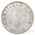 Nemčija - Tretji Rajh: 50 Reichspfennig 1939 B (DE1074X002102) numizmatika kovanci