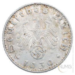 Nemčija - Tretji Rajh: 50 Reichspfennig 1939 B