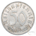 Nemčija - Tretji Rajh: 50 Reichspfennig 1939 B (DE1074X002102) numizmatika kovanci