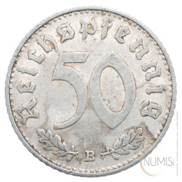 Nemčija - Tretji Rajh: 50 Reichspfennig 1939 B