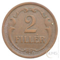 Madžarska - Kraljevina: 2 Filler 1938 | Miklós Horthy (HU1075X002131) numizmatika kovanci