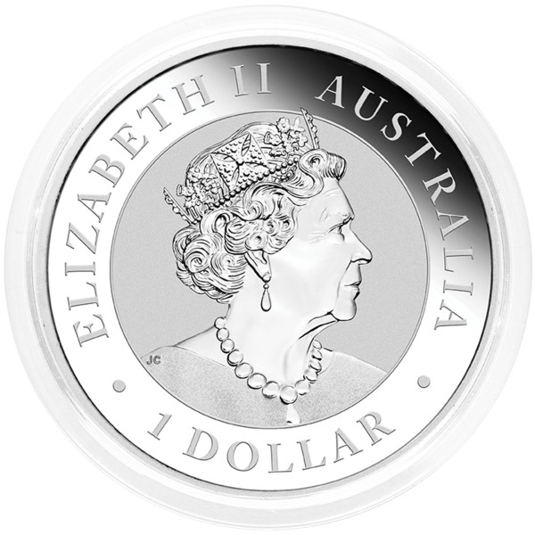 Avstralija: srebrnik Wombat 1 AUD BU 2021 1 oz .9999 srebro, Perth Mint (AU0992X002279) numizmatika kovanci