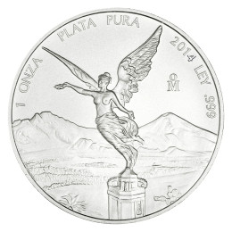Mehika: srebrnik Libertad BU 1 oz 2014 .999 srebro, Casa de Moneda de México