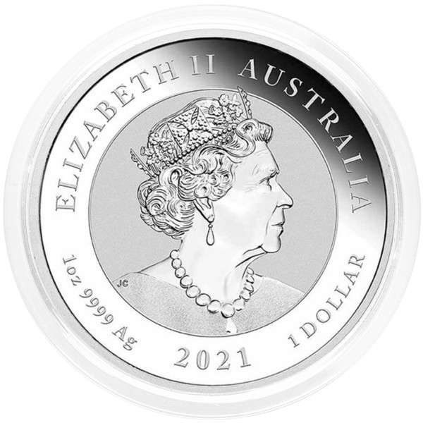 Avstralija: 1 AUD 2021 - 1oz .9999 Ag BU - Chinese Myths and Legends - Dragon (AU0992X002308) numizmatika kovanci