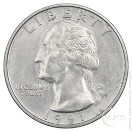 Združene države Amerike: Quarter Dollar 1991 - Washington