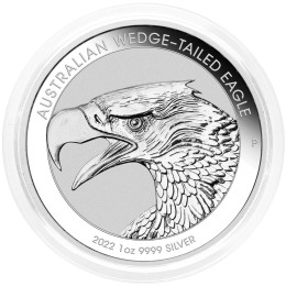 Avstralija: 1 AUD 2022 - 1oz .9999 Ag BU - WEDGE TAILED EAGLE (REPATI OREL)
