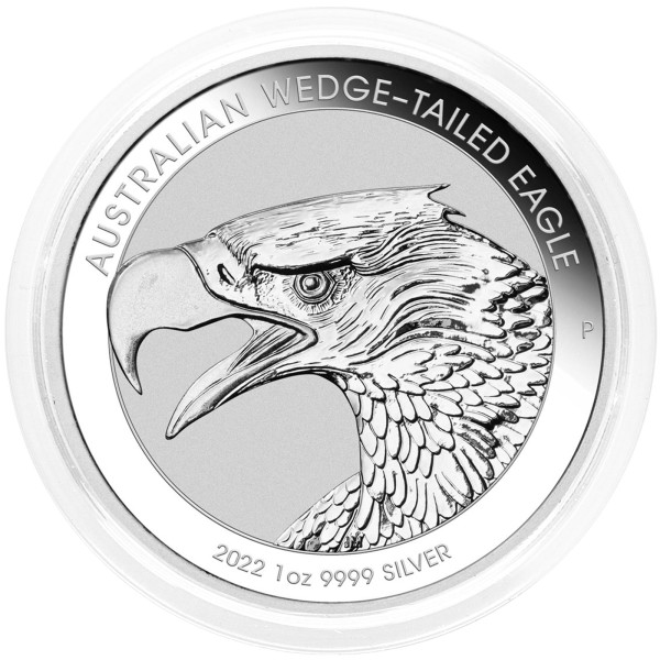 Avstralija: 1 AUD 2022 - 1oz .9999 Ag BU - WEDGE TAILED EAGLE (REPATI OREL) (AU0991X002399) numizmatika kovanci