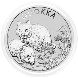 Avstralija: 1 AUD 2022 - 1oz .9999 Ag BU - QUOKKA