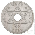 Britanska zahodna Afrika: ONE PENNY 1919 KN | George V (001094440100X000249) numizmatika kovanci