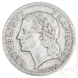 Francija: 5 Francs 1945