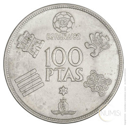 Španija - Kraljevina: 100 Pesetas 1980 / 1982 FIFA World Cup | Juan Carlos