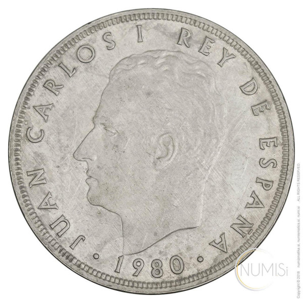 Španija - Kraljevina: 100 Pesetas 1980 / 1982 FIFA World Cup | Juan Carlos (ES1033440100X000286) numizmatika kovanci