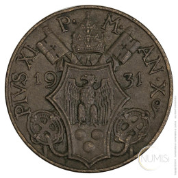 Vatikan - Mestna država: 5 Centesimi 1931 | Pivs XI
