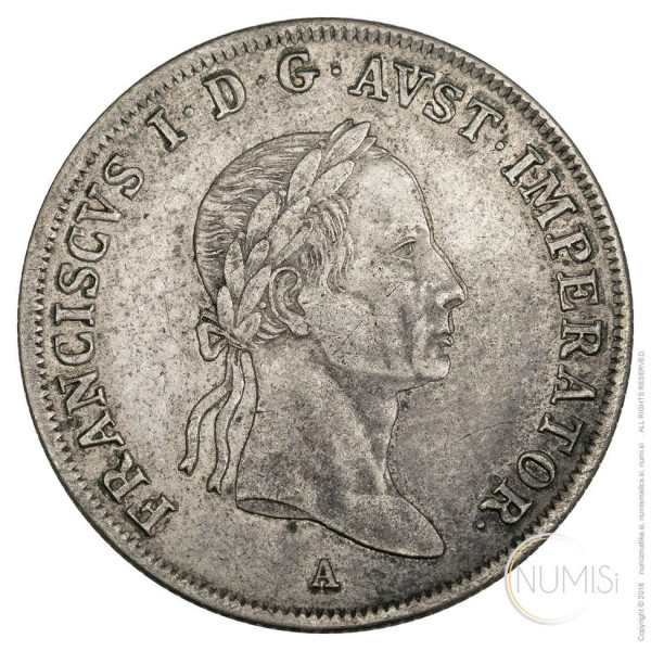 Avstrijsko cesarstvo: 20 Kreuzer 1831 A | Franz I (AT1182220100X000296) numizmatika kovanci