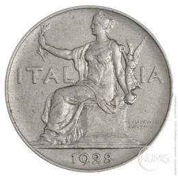 Italija - Kraljevina: 1 Lira 1928 | Victor Emmanuel III