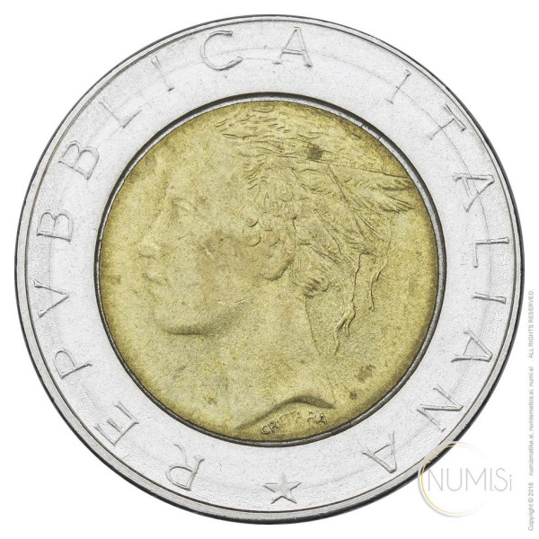 Italija - Republika: 500 lir 1987 (IT1026440100X000047) numizmatika kovanci