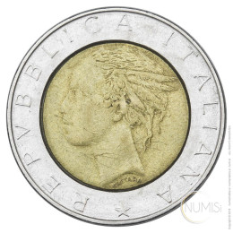 Italija - Republika: 500 lir 1988