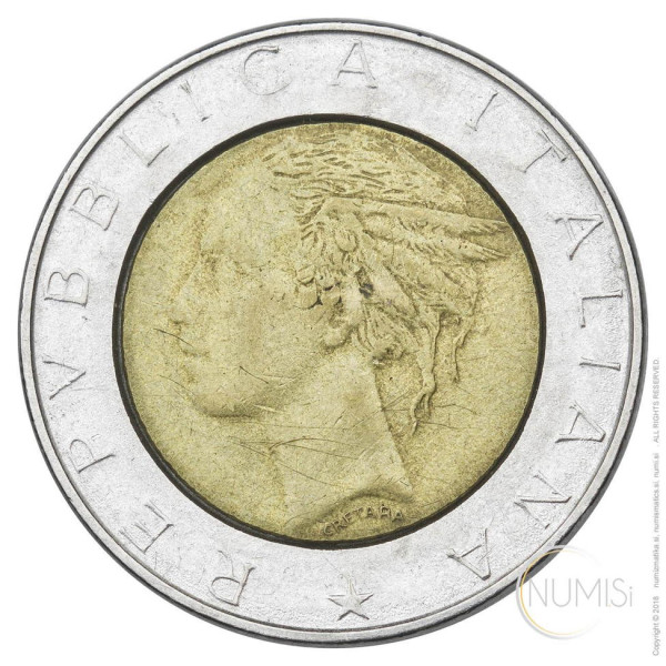 Italija - Republika: 500 lir 1988 (IT1025440100X000048) numizmatika kovanci