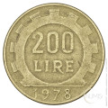 Italija - Republika: 200 lir 1978 (IT1035440100X000053) numizmatika kovanci