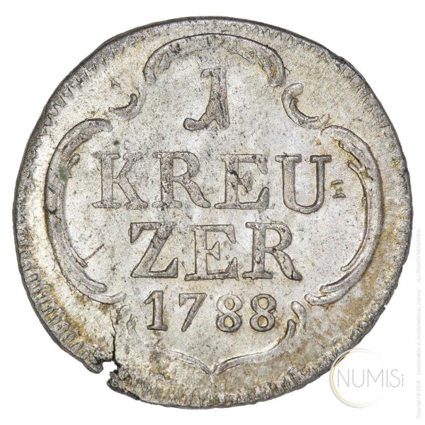 Nemčija - Države / Frankfurt (Francfurt): 1 KREUZER 1788 G PCB N (DE1225440100X000597) numizmatika kovanci
