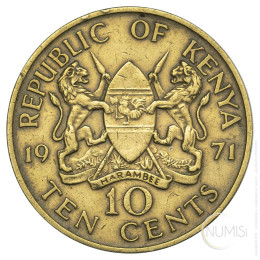 Kenija: 10 cents 1971