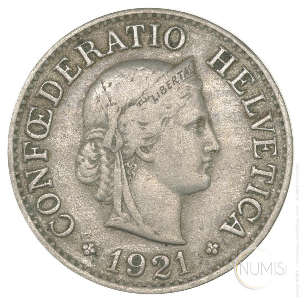 Švica: 10 Rappen 1921 (CH1092440100X000679) numizmatika kovanci