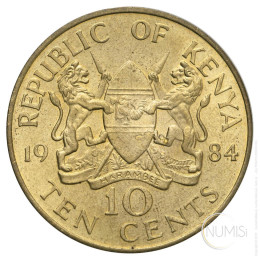 Kenija: 10 cents 1984