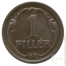 Madžarska - Kraljevina: 1 Filler 1927 | Miklós Horthy